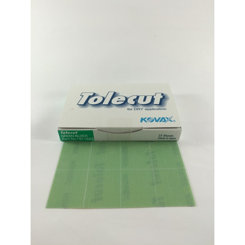 BOÎTE DE 25 FEUILLES ABRASIVES VERT TOLECUT P2000