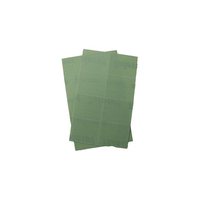 BOX OF 25 TOLECUT P2000 GREEN SANDER SHEETS