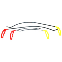 NOUVEAU LOT 4 OUTILS SOUS-TRAVERSE DROITE-GAUCHE BOMBEE POUR l'ALUMINIUM