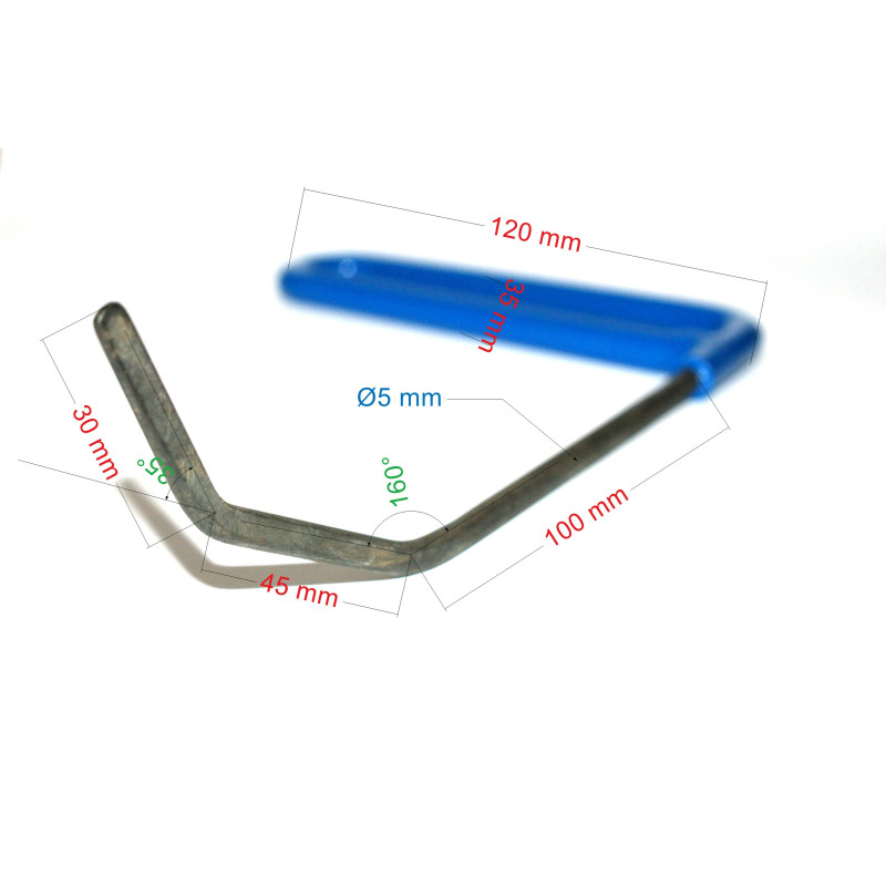 BARRE RETRO DROITE 18xØ5 double pli (2/8)