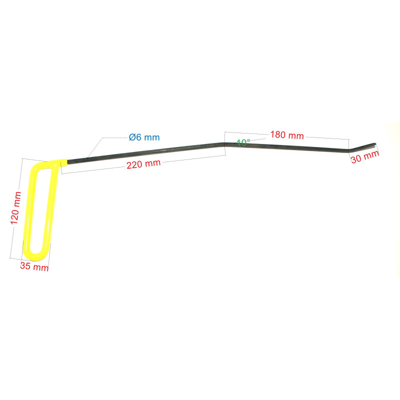 RETRO STRAIGHT BAR 42xØ6 double fold (4/8)