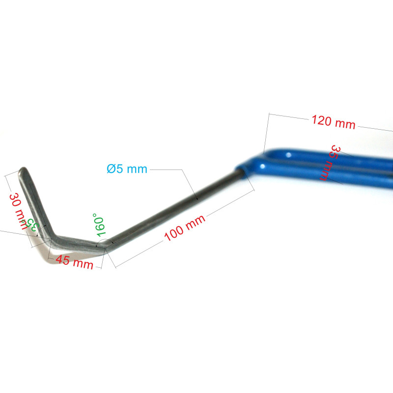 BARRE RETRO GAUCHE 18xØ5 double pli (6/8)