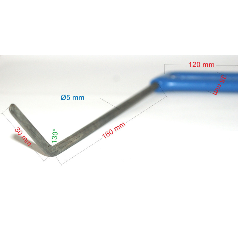 BARRE RETRO GAUCHE 19xØ5 droit (5/8)