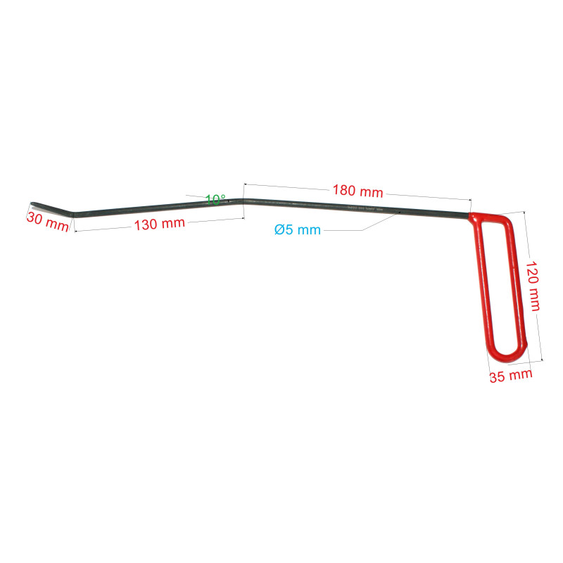 LEFT RETRO BAR 34xØ5 double fold (7/8)