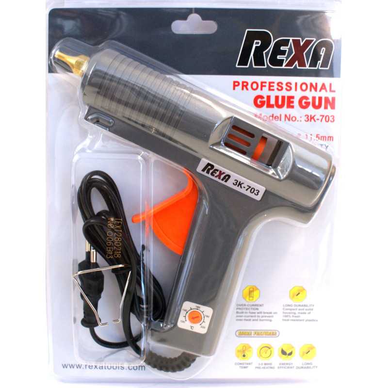 PISTOLET A COLLE REXA PROFESSIONNELLE 220V Ø10.8-11.5mm