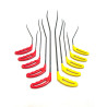 PACK OF 10 RIGHT-LEFT UNDERTROSS TOOLS (thick bars)
